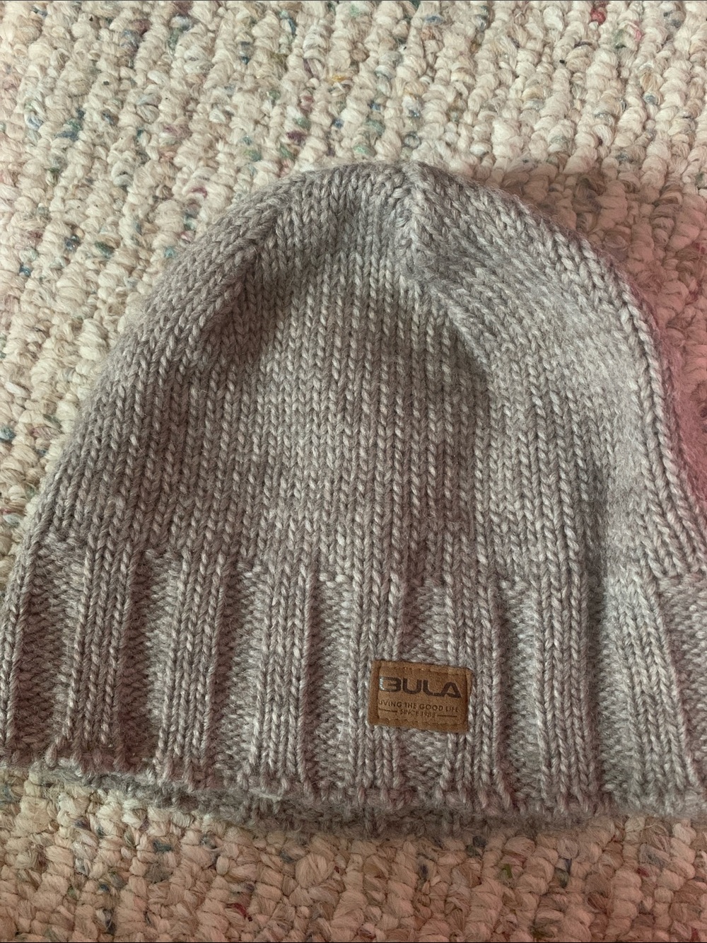 Bula Heather Gray Knit Beanie